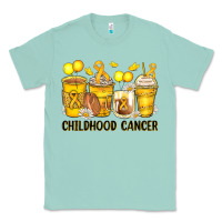 Seafoam childhood cancer coffee cups Classic Tee - Zillion Design Studio
