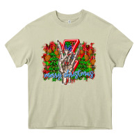 Mossy punk rock Merry Christmas Heavy Core Tee - CowhideDigitalArt