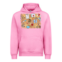 Fuchsia Pink nurse Urban Hoodie - MaliasSmallBusiness