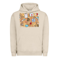 Pigment French Oak nurse Urban Hoodie - MaliasSmallBusiness
