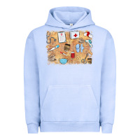Pigment Grape Ice nurse Urban Hoodie - MaliasSmallBusiness