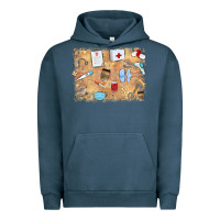 Pigment Midnight Navy nurse Urban Hoodie - MaliasSmallBusiness