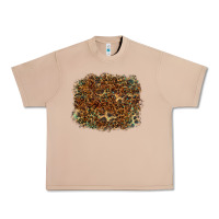 Burro leopard tooled leather turquoise Urban Heavy Tee - RanaPortraitStore