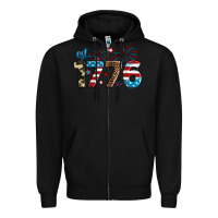 Black Est. 1776 Zipper Hoodie - Neo Western