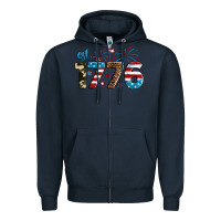 Navy Est. 1776 Zipper Hoodie - Neo Western