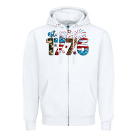 White Est. 1776 Zipper Hoodie - Neo Western
