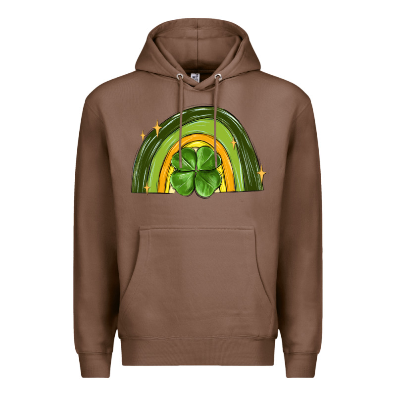 St Patrick S Day Shamrock Rainbow Premium Hoodie by MaliasSmallBusiness | Teevron