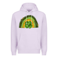 Lilac st patrick s day shamrock rainbow Premium Hoodie - MaliasSmallBusiness