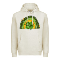 Oatmeal Heather st patrick s day shamrock rainbow Premium Hoodie - MaliasSmallBusiness