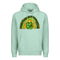 Seafoam st patrick s day shamrock rainbow Premium Hoodie - MaliasSmallBusiness