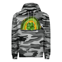 Slate Camo st patrick s day shamrock rainbow Premium Hoodie - MaliasSmallBusiness