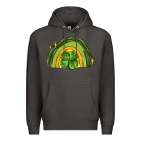 Smoke st patrick s day shamrock rainbow Premium Hoodie - MaliasSmallBusiness
