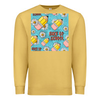 Antique Gold back to school seamless pattern Premium Sweatshirt - BundleAndBundleShop