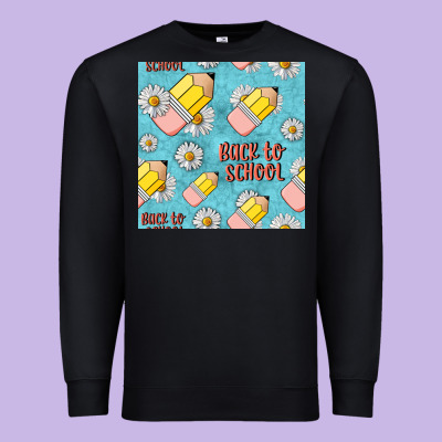 Back To School Seamless Pattern Premium Sweatshirt Designed By Bundleandbundleshop
