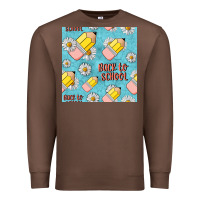 Chestnut back to school seamless pattern Premium Sweatshirt - BundleAndBundleShop