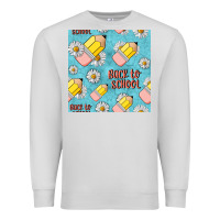 Dove Grey back to school seamless pattern Premium Sweatshirt - BundleAndBundleShop