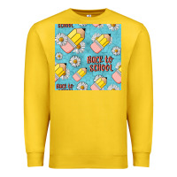 Lemon back to school seamless pattern Premium Sweatshirt - BundleAndBundleShop