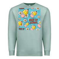 Seafoam back to school seamless pattern Premium Sweatshirt - BundleAndBundleShop