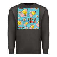 Smoke back to school seamless pattern Premium Sweatshirt - BundleAndBundleShop