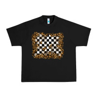 Black racing leopard background Urban Heavy Tee - RanaPortraitStore