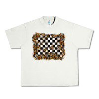 Pistachio racing leopard background Urban Heavy Tee - RanaPortraitStore
