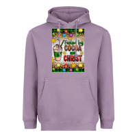 Lavender christmas fueled by cocoa and christ Heavyweight Hoodie - Artiststas