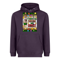 Plum christmas fueled by cocoa and christ Heavyweight Hoodie - Artiststas