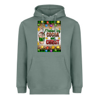 Sage christmas fueled by cocoa and christ Heavyweight Hoodie - Artiststas