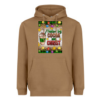 Toasted Coconut christmas fueled by cocoa and christ Heavyweight Hoodie - Artiststas