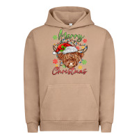 Pigment Burro merry christmas cow Urban Hoodie - MaliasSmallBusiness