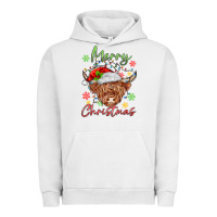 Pigment Lunar Rock merry christmas cow Urban Hoodie - MaliasSmallBusiness