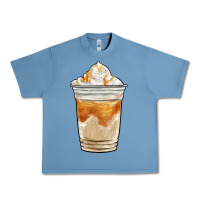 Pebble Blue iced caramel frappuccino coffee Urban Heavy Tee - BarkalooDesign