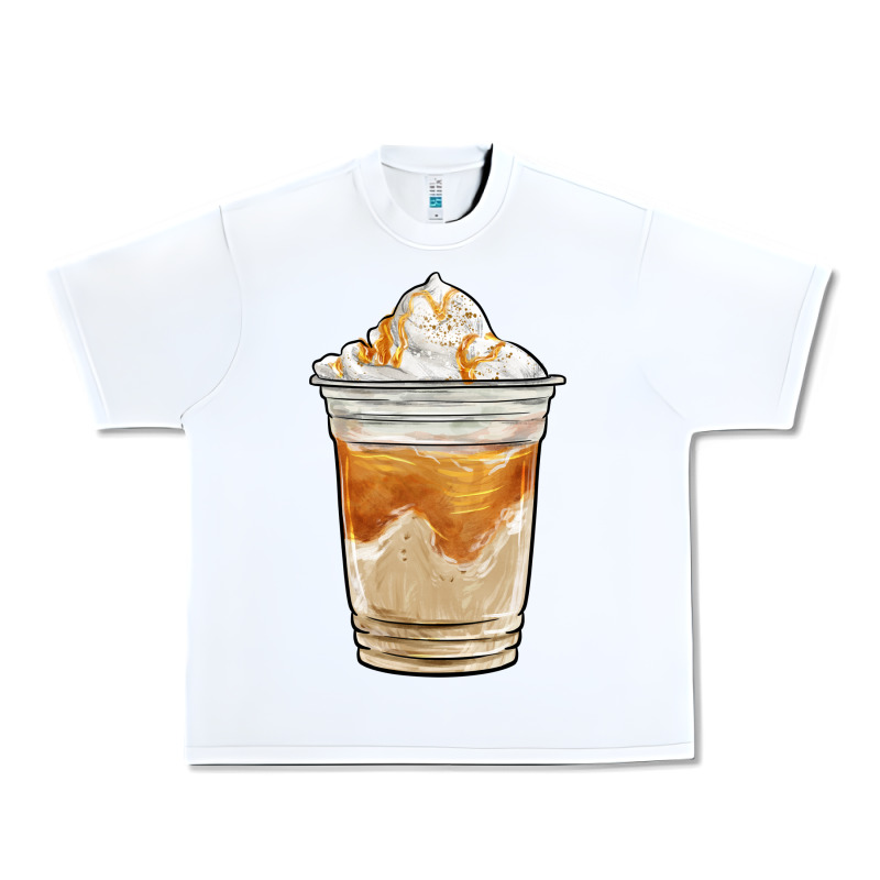 Iced Caramel Frappuccino Coffee Urban Heavy Tee by BarkalooDesign | Teevron