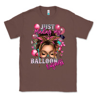 Chestnut just minding my balloon business messy bun Classic Tee - texasbilliewilder