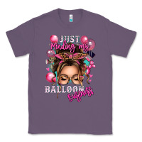 Lavender just minding my balloon business messy bun Classic Tee - texasbilliewilder