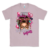 Lilac just minding my balloon business messy bun Classic Tee - texasbilliewilder