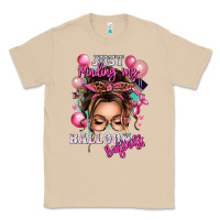 Mushroom just minding my balloon business messy bun Classic Tee - texasbilliewilder