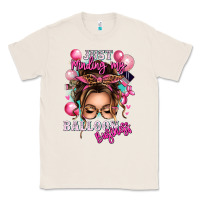 Natural just minding my balloon business messy bun Classic Tee - texasbilliewilder