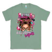 Sage just minding my balloon business messy bun Classic Tee - texasbilliewilder