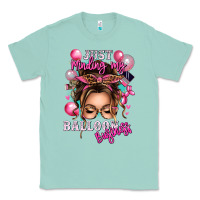 Seafoam just minding my balloon business messy bun Classic Tee - texasbilliewilder