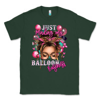 Sports Green just minding my balloon business messy bun Classic Tee - texasbilliewilder
