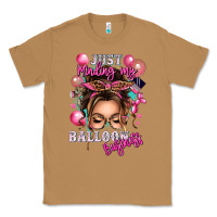 Toasted Coconut just minding my balloon business messy bun Classic Tee - texasbilliewilder