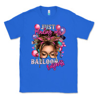 True Royal just minding my balloon business messy bun Classic Tee - texasbilliewilder