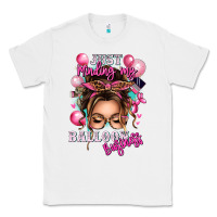 White just minding my balloon business messy bun Classic Tee - texasbilliewilder
