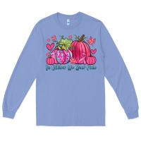 Colony Blue in october we wear pink Long Sleeve Tee - Zillion Design Studio