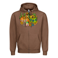 Chestnut hello fall Zipper Hoodie - CowhideDigitalArt