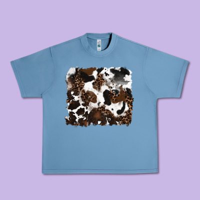 Urban Heavy Tee leopard cowhide background