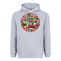 Heather Grey christmas fueled by cocoa and christ ornament Heavyweight Hoodie - Artiststas
