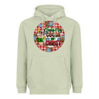 Matcha christmas fueled by cocoa and christ ornament Heavyweight Hoodie - Artiststas
