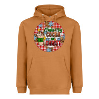 Meerkat christmas fueled by cocoa and christ ornament Heavyweight Hoodie - Artiststas